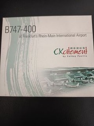 國泰航空 CX B747-400 1:500飛機模型連情景