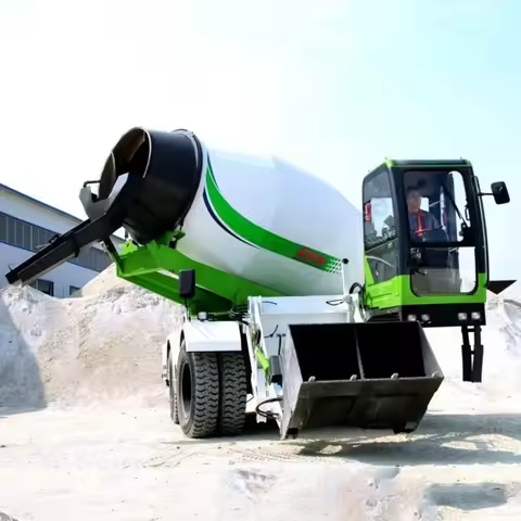 High Efficiency Self Loading Mixer Truck 1.2 M3 4X4 Diesel Self Loading Concrete Mixer Truck Used in