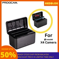 PROOCAM Insta360 X4 360 camera Dual charger huba