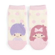 Sanrio Women's Little Twin Stars Fluffy Socks 232840 ,Kerokerokeroppi,Kuromi,Cinnamoroll,tuxedo sam,Hello Kitty,Hangyodon,Bad Badtz Maru,Pochacco,Pompompurin,my melody,little twin stars