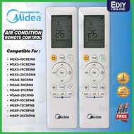 【𝐅𝐑𝐄𝐄 𝐁𝐀𝐓𝐓𝐄𝐑𝐘 𝐀𝐀𝐀𝐗𝟐】Remote Aircond Replacement For Midea RG10B(B)/BGEF RG10A(B2S)/BGEF MSMF MSXS-10C
