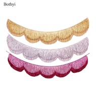 Bothyi Foil Fringe Banner Shiny Multipurpose Ornament Photo Prop Backdrop for Party Halloween Festiv