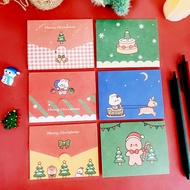 Creative Cartoon Christmas Greeting Card Holiday Greeting Message Folded Greeting Card Gift Happy New Year