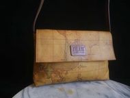 【老時光 OLD-TIME】早期二手包義大利Alviero Martini地圖肩背包