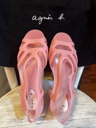 Agnes b. 粉色果凍涼鞋