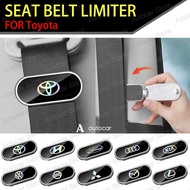 1/2 Pcs For Toyota New Car Seat Belt Limiter Buckle Safety Belt Wish Vios Raize Sienta GR Yaris Corolla Cross Altis Harrier Camry Hiace Vellfire Rav4 Fortuner Noah Accessories