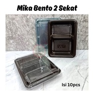 Mika Bento 2 compartments/ Bento Tray / Divider Bento Box / Bento Tray / Bento contains 10 pcs