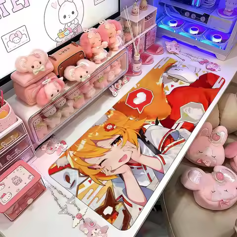 The Helpful Fox Senko-san Mouse Pad Gaming Deskmat Sakura Mousepad Anime Office Carpet Gamer Keyboar