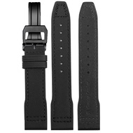 Suitable for IWC IWC Pilots Black Peach a Mercedes-AMG Horse Oil F1 Nylon Canvas Watch Strap Men