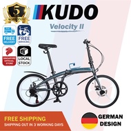 🔥[Local Ready Stock]🔥 KUDO Foldable Folding Aluminum Bikes SHIMANO 7 Speed Velocity Series