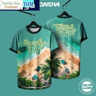 [Batch Custom Family Day Jersey] New Family Day Baju Jersey Quick Dry Full Sublimation Microfiber Un