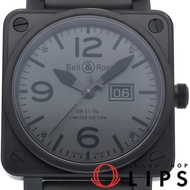 Bell & Ross BR01-96 Commando 大日曆腕錶，全球限量 500 枚，BR01-96-S，不鏽鋼/橡膠男士腕錶，灰色，成色極佳 [二手]