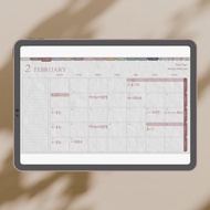 2023 電子手帳| 滿足版| 直式週計畫| 護眼灰