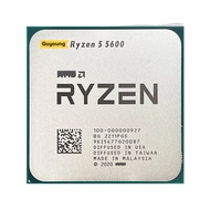 Ryzen 5 5600 R5 5600 3.5 GHz 6-Core 12-เครื่องประมวลผลซีพียูเกลียว L3 7NM = 32M 100-000000927ซ็อกเก็ต AM4ใหม่