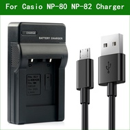 NP-80 NP-82 BC-80L BC-81L Digital Camera Battery Charger for Casio EX G1 N5 N20 N50 ZS6 ZS100 ZS150 