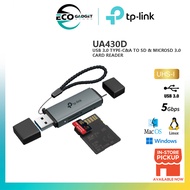 TP-Link UA430D USB 3.0 Type-C&A to SD & microSD 3.0 Card Reader up to 2TB 5 Gbps Plug and Play