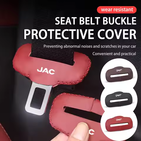 Leather Car Safety Buckle Protection Sleeve Accessories For JAC J3 J2 S5 A5 J5 J6 J4 Vapour S2 T8 Bo
