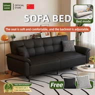 Urban Wave Foldable Sofa Bed | 2/3 Seater Adjustable Sofa with Soft Touch Fabric | Converts to Bed (