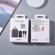 Original Samsung 45W PD Charger UK Super Fast Charging For Galaxy Z TriFold S25 Ultra A56 A55 A36 F5