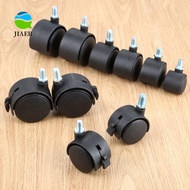 JIAER Chair Wheel Swivel Rotating Universal For Industrial Furniture with Brake Trolley Plate Silent