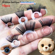 EMOTEPH 10pcs Eyes Eyelash Toys, DIY 8 Styles Doll Toy Safety Eyes, High Quality 12-35mm Stereoscopi
