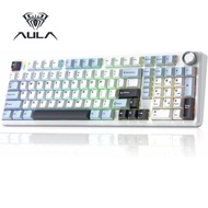(NEW)Aula F99 Pro Mechanical Keyboard, Hot Swappable Custom Gaming Keyboard, Tri-Mode BT5.0/2.4GHz/U