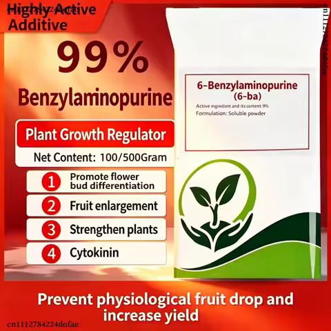 6-BA 6-Benzylaminopurine Cytokinin Powder Plant Growth Regulator Promote Germination & Cell Division