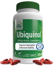 Health Thru Nutrition Ubiquinol 300Mg 120 ソフトジェル Eaf Coq10 (カネカユビキノールとしての強化吸収式コエンザイム Q10)