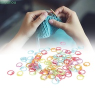SHOUHMY 100Pcs Crochet  Markers, Metal Colorful  Markers Rings, Durable Curved Open Metal  Markers F