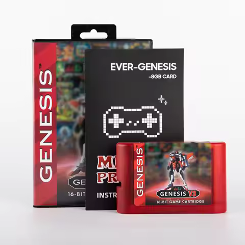 3000 in 1 Mega Drive V3 Pro Game Cartridge With Manual For SEGA Genesis/MegaDrive US/JP/EU 16bit Con