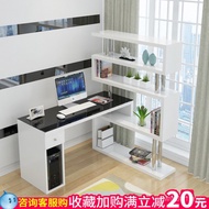 Bedroom Computer Household Desk Integrated Bookcase W8 Simple Combination Desk Bookshelf Corner Tabl