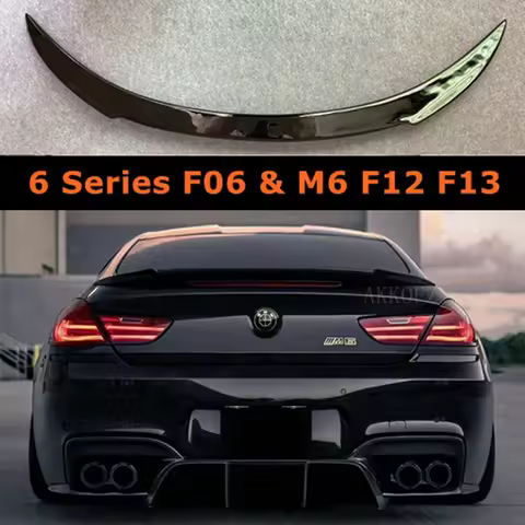 For BMW 6 Series F06 & M6 F12 F13 Carbon Fiber Rear Trunk Spoiler Tail Wing 640i 640d 650i 2011 - 20