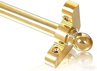 Brass Stair Runner Rods Set, Stair Rods for Carpets, Stairway Rug Gold Runner Bars Holder Bracket Ha