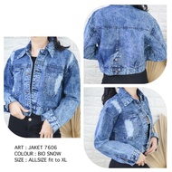 CR jaket levis wanita crop terlaris terbaru