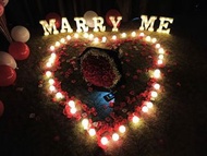 求婚必備 工具 全搖控開關 ，Marry me ， love 字母燈 ，電子蠟燭
