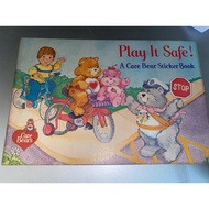 Vintage Pizza Hut Care Bears Sticker Book 1984