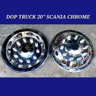 [2Buah]  VARIASI WHEELDOP TRUCK 20" SCANIA FULL CHROME FUSO NEW HINO LOHAN 500 NISSAN GIGA RODA BAN 