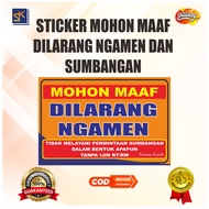 "Dilarang Nganmen" Sticker – Solution for Tegas & Polite Environment