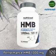 <Nutricost> Performance HMB 1 000 mg 120 Capsules Muscle Recovery Supplement