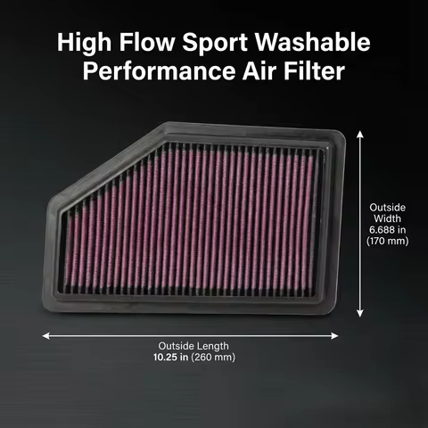 For Honda CR-V RE3 RE4 City GM Crider R18 K20 1.8 2.0 L4 Gas 2007-2013 High Flow Sport Washable Perf