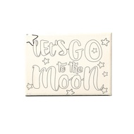 Canvas picture frame 7x9cm, coloring picture - COLORMATE