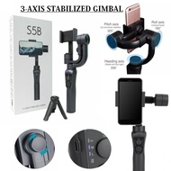 🔥READY STOCK🔥 S5B 3 Axis Bluetooth Handheld Gimbal Stabilizer Cellphone Video Record for Smartphone 