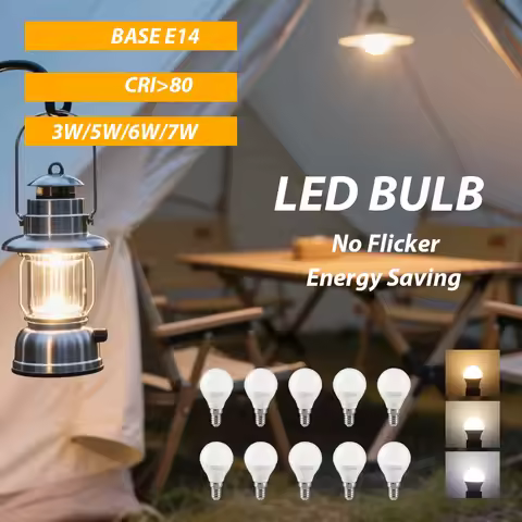 1-10Pcs Soft Lighting LED Bulb E14 G45 Bulb 3W 5W 6W 7W Suitable AC220V-240V for Hall Lamps Bedroom 