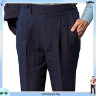【Available】Vintage Gurkha Pants Men England Style High Waist Smart Casual Straight Trousers  Winter 