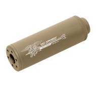 【林火戶外】 G&G 怪怪 SS-100 US Type 美國版 逆牙 14mm 沙色 金屬 滅音器 G-01-030