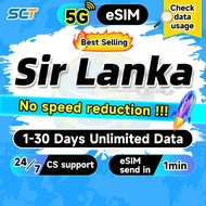 Wefly Sri Lanka eSIM 1-30 Days Unlimited 4G Data eSIM Sri Lanka Sri Lanka SIM Card eSIM send in 1min