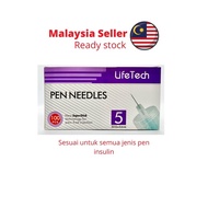 [READY STOCK] INSULIN NEEDLE JARUM INSULIN LIFETECH 100pcs