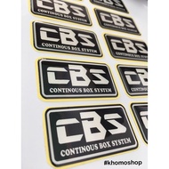EMBLEM STICKER LOGO BOX CBS PREMIUM QUALITY AUDIO LOGO