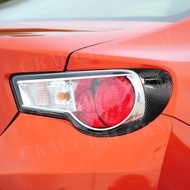 Carbon Fiber Tail Lamp Eyelids Eyebrows Trim Cover Stickers For Toyota GT86 FT86 Subaru BRZ 2012-201