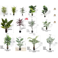 [SG SELLER] Artificial Plants Wide Range of 120cm.Mid size plants Fake Plant Faux Plants Large Fake Potted Plants Fake